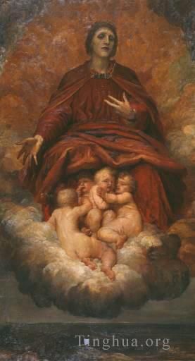George Frederic Watts Oil Painting - The Spirit of Christianity