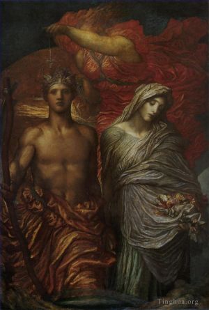 Artist George Frederic Watts's Work - Time Death and Judgement