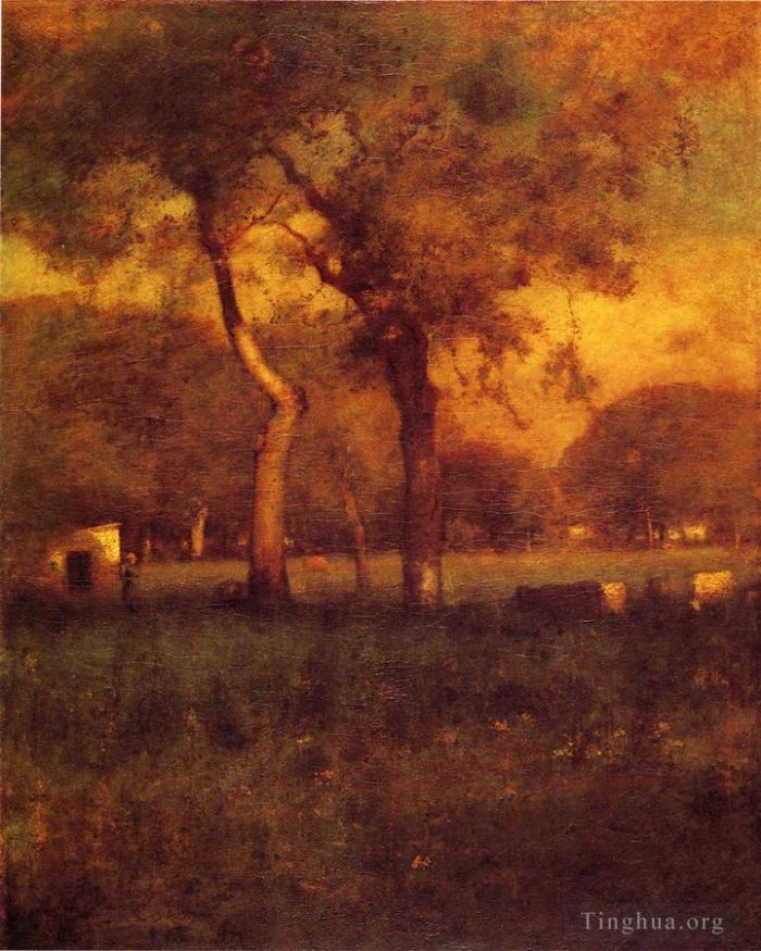 George Inness Oil Painting - California