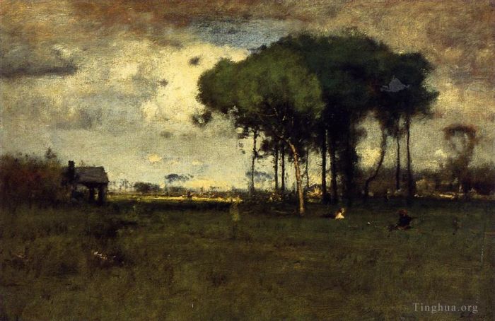 George Inness Oil Painting - Georgia Pines Afternoon