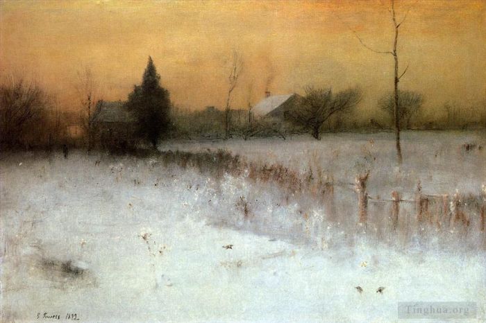 George Inness Oil Painting - Home at Montclair