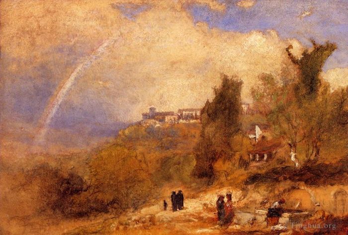George Inness Oil Painting - Near Perugia