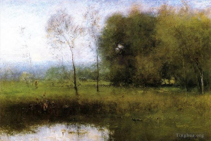 George Inness Oil Painting - Summer Montclair aka New Jersey Landscape