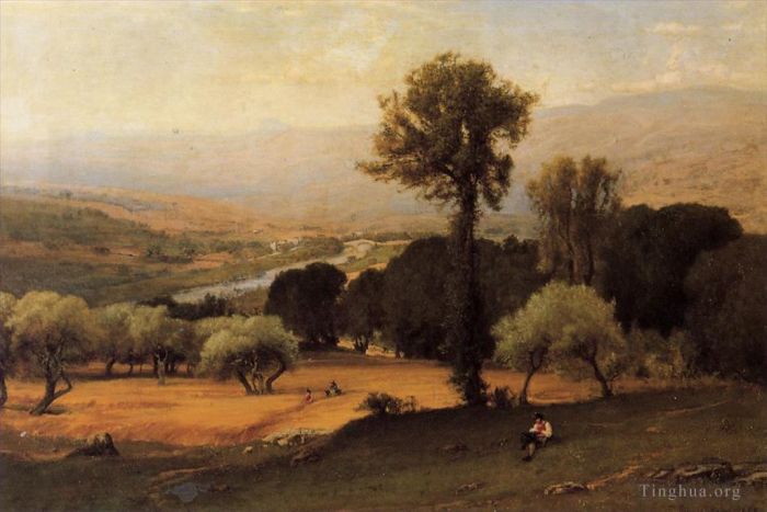 George Inness Oil Painting - The Perugian Valley