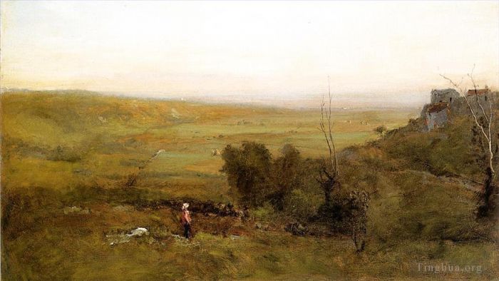 George Inness Oil Painting - The Valley