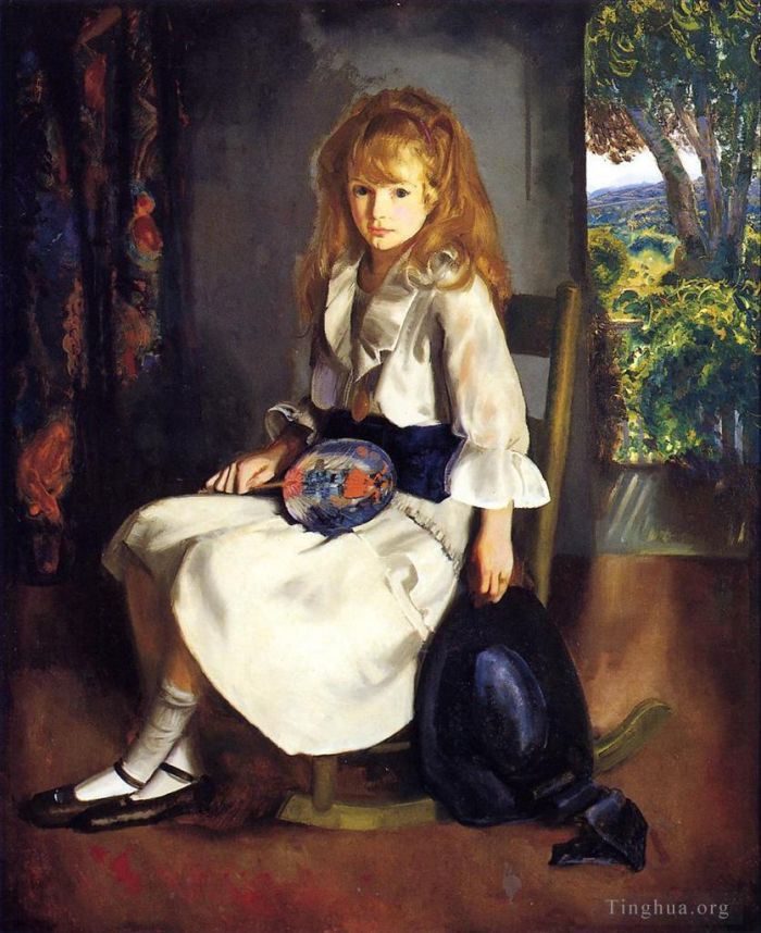 George Wesley Bellows Oil Painting - Anne in White