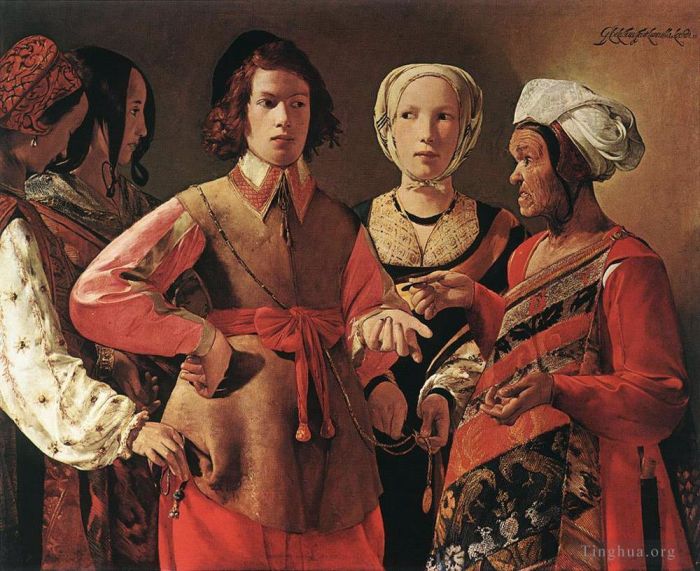 Georges de La Tour Oil Painting - The Fortune-Teller