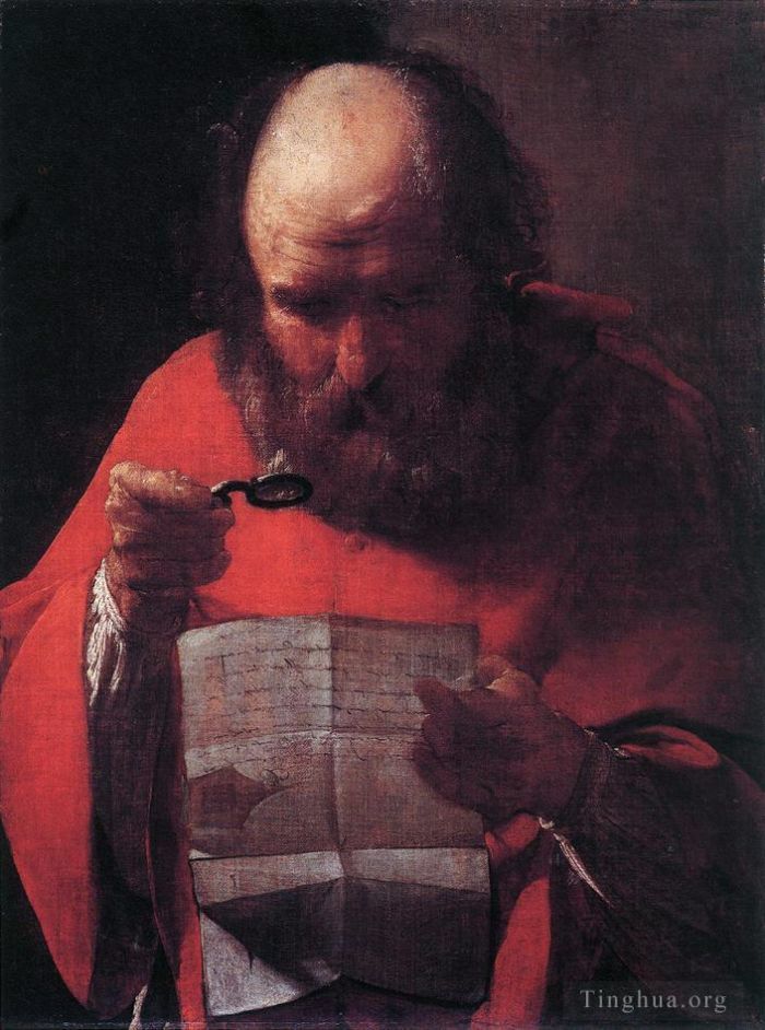 Georges de La Tour Oil Painting - Saint Jerome Reading