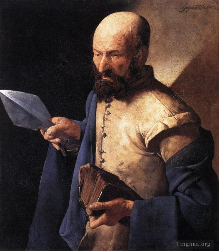 Georges de La Tour Oil Painting - St Thomas