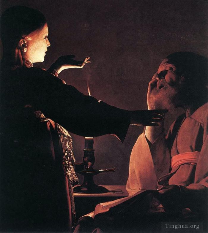 Georges de La Tour Oil Painting - The Dream of St Joseph