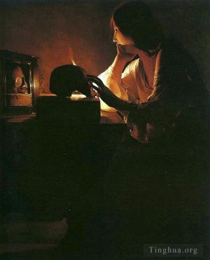 Artist Georges de La Tour's Work - The Repentant Magdalen