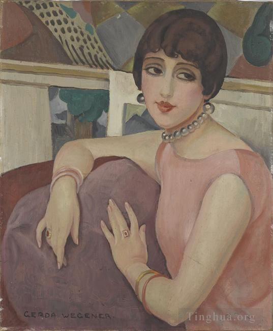 Gerda Wegener Oil Painting - Danish Girl Lili 1922