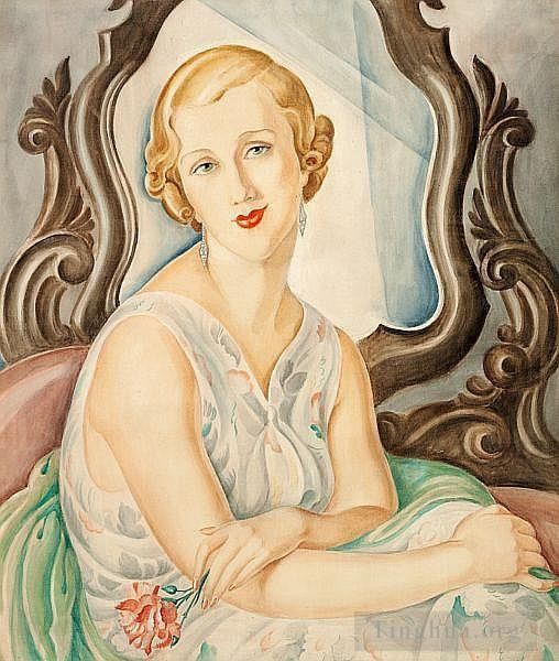 Gerda Wegener Oil Painting - Portrait of a Lady