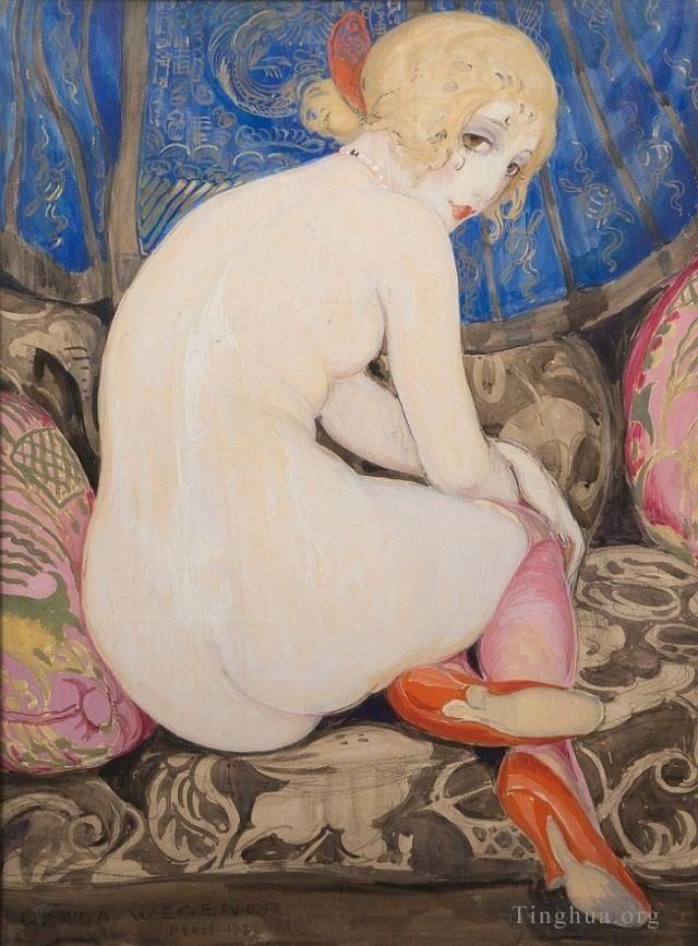 Gerda Wegener Oil Painting - Nude