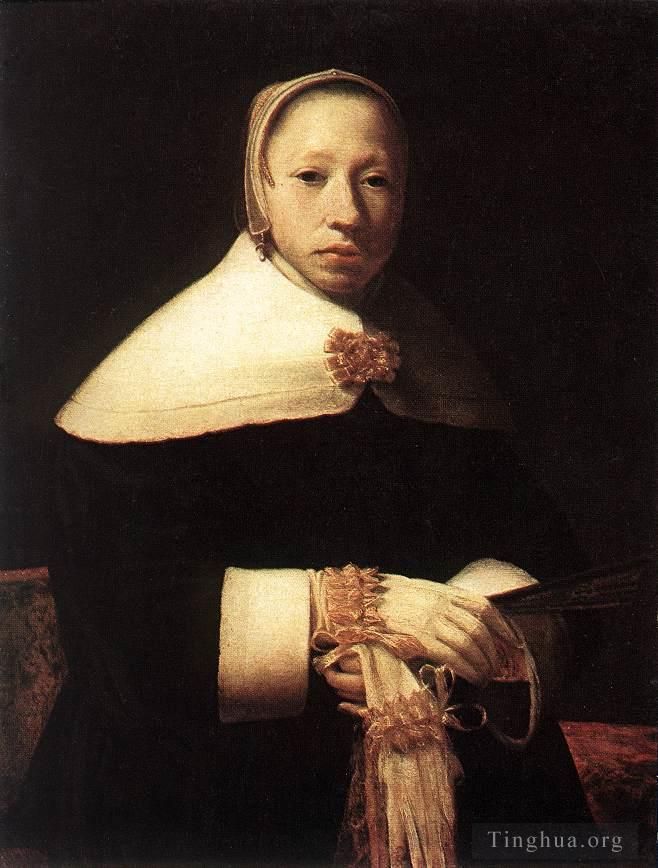 Gerrit Dou Oil Painting - Portrait of a Woman