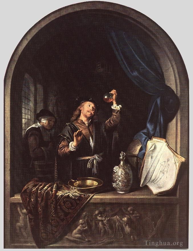 Gerrit Dou Oil Painting - The Physician
