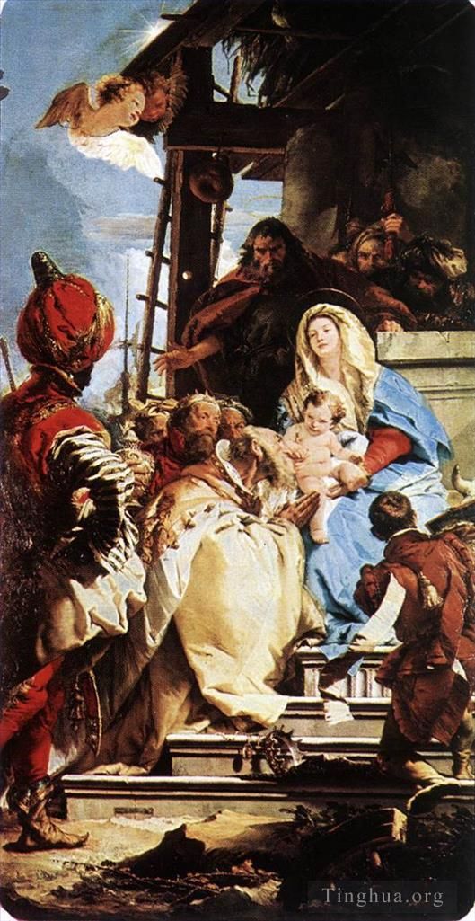 Giovanni Battista Tiepolo Oil Painting - Adoration of the Magi