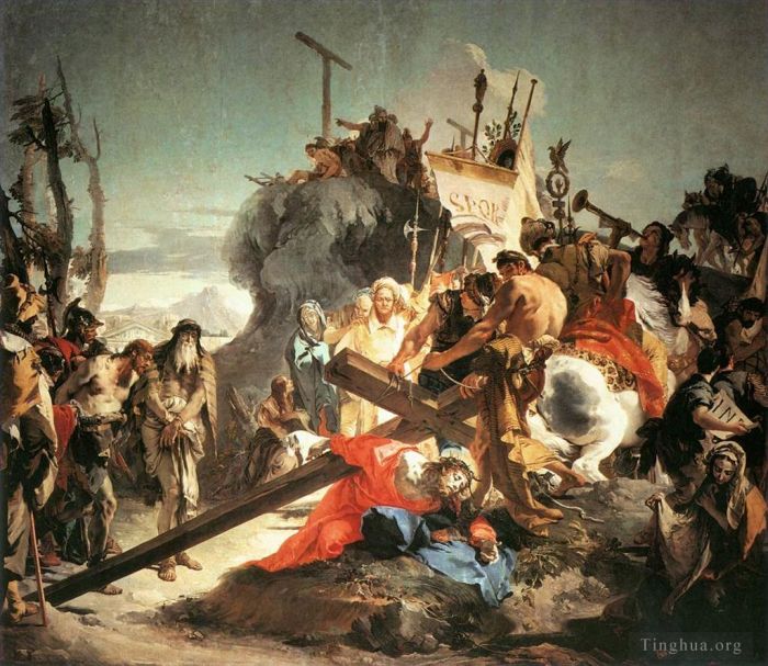 Giovanni Battista Tiepolo Oil Painting - Christ Carrying the Cross