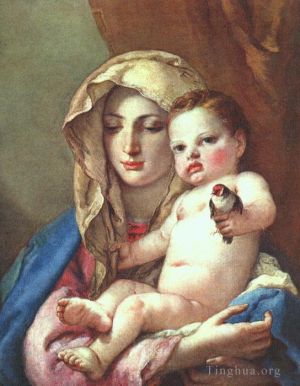 Artist Giovanni Battista Tiepolo's Work - Madonna of the Goldfinch