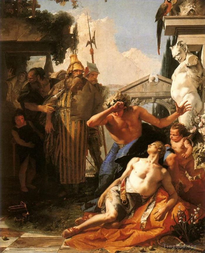 Giovanni Battista Tiepolo Oil Painting - The Death of Hyacinth