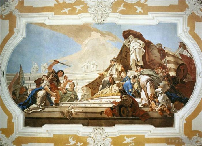 Giovanni Battista Tiepolo Various Paintings - Palazzo Patriarcale The Judgment of Solomon