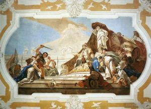 Artist Giovanni Battista Tiepolo's Work - Palazzo Patriarcale The Judgment of Solomon