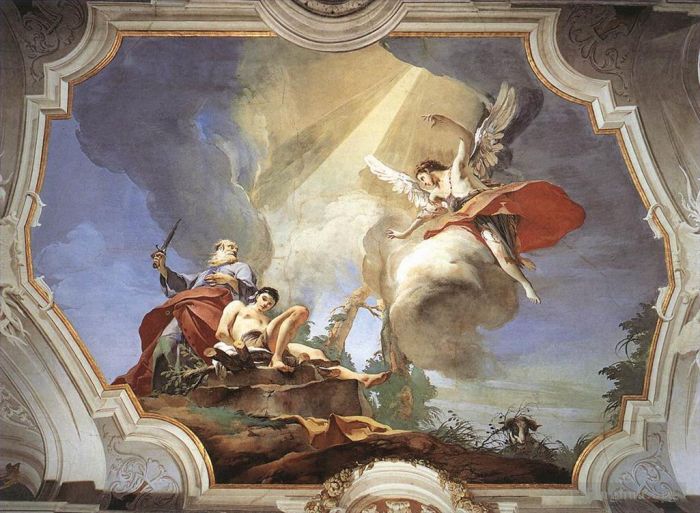 Giovanni Battista Tiepolo Various Paintings - Palazzo Patriarcale The Sacrifice of Isaac