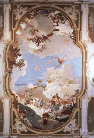 Artist Giovanni Battista Tiepolo's Work - The Apotheosis of the Pisani Family