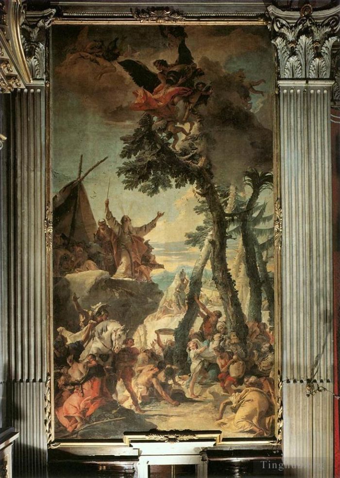 Giovanni Battista Tiepolo Various Paintings - The Gathering of Manna