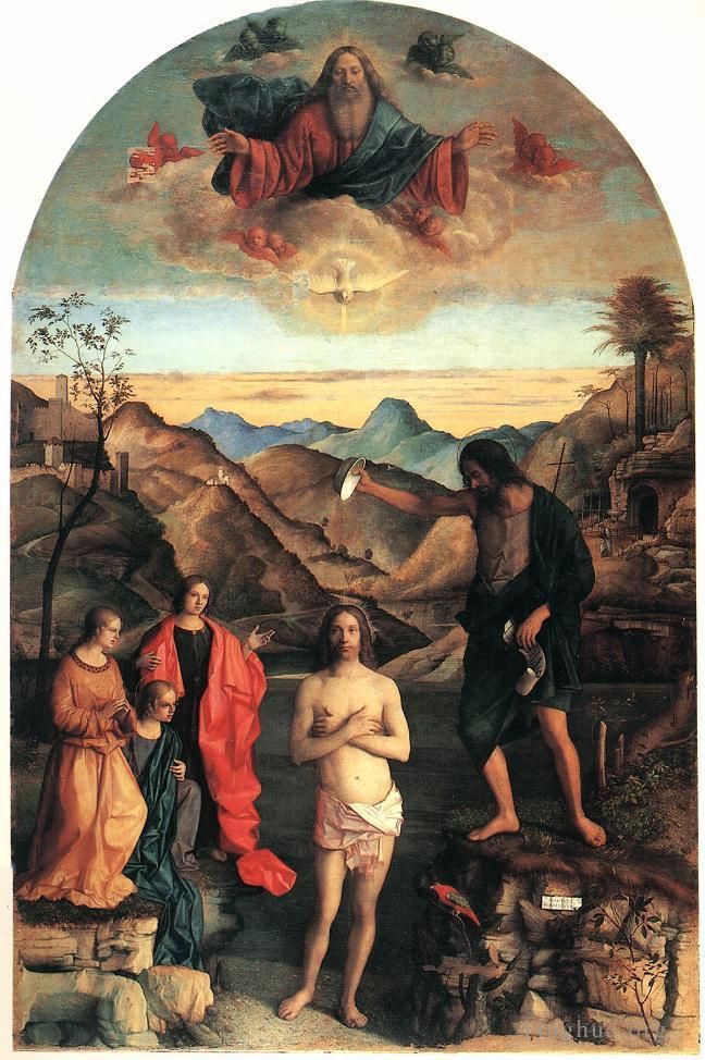 Giovanni Bellini Oil Painting - Baptism of Christ