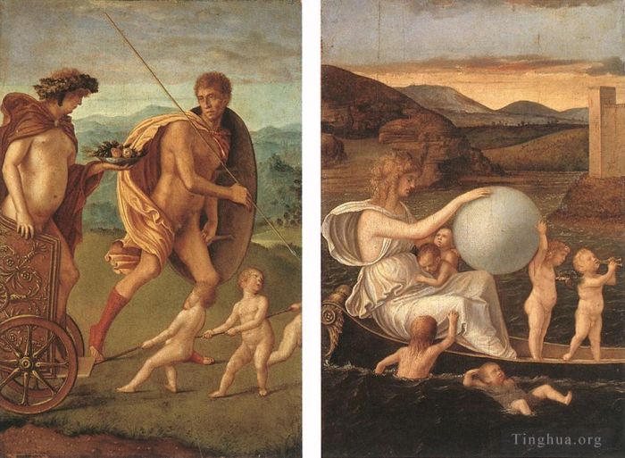 Giovanni Bellini Oil Painting - Four allegories 1