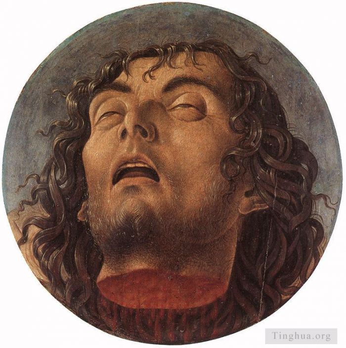 Giovanni Bellini Oil Painting - Head of St John the Baptist