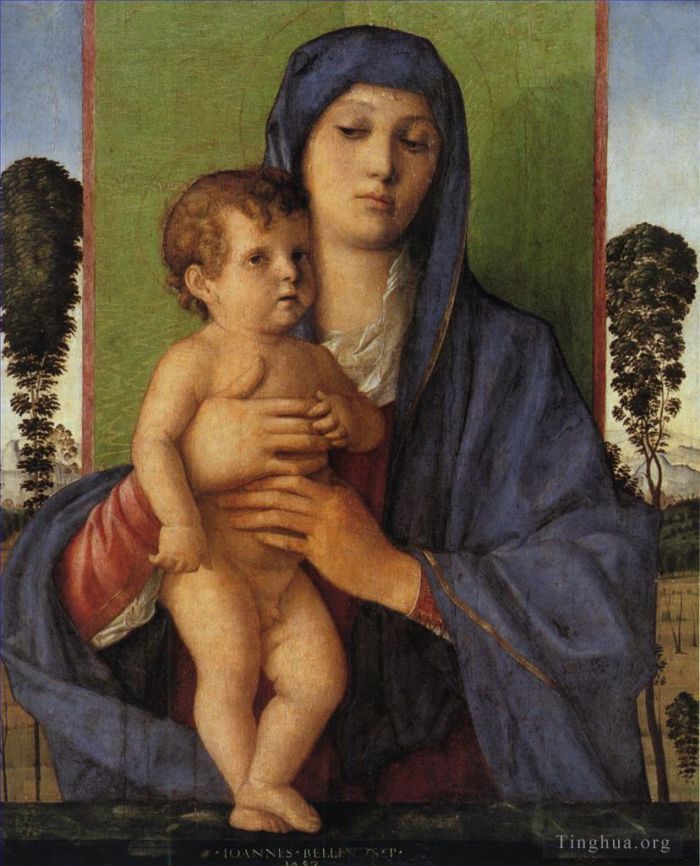 Giovanni Bellini Oil Painting - Madonna degli alberetti