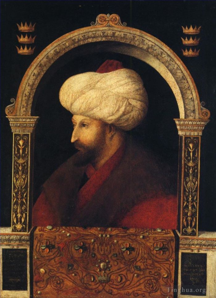 Giovanni Bellini Oil Painting - Portrait of Mehmer II