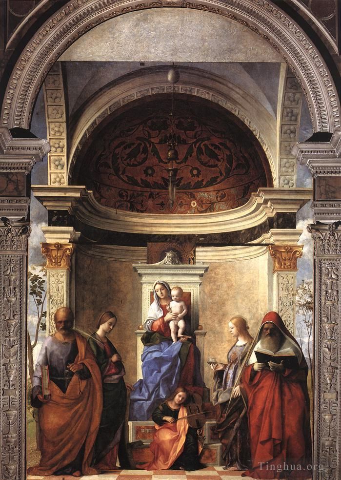 Giovanni Bellini Oil Painting - San Zaccaria altarpiece