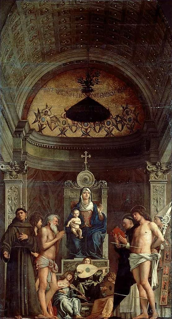 Giovanni Bellini Oil Painting - San giobbe altarpiece