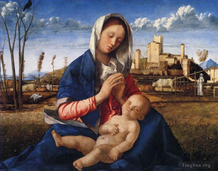 Giovanni Bellini Oil Painting - The virgin and child