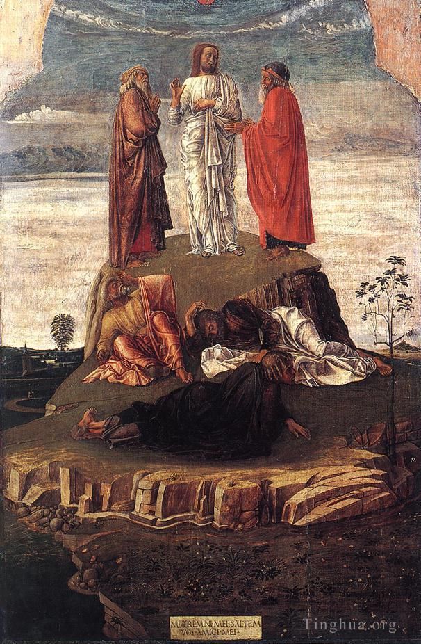 Giovanni Bellini Oil Painting - Transfiguration of Christ
