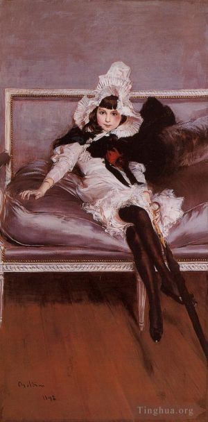 Artist Giovanni Boldini's Work - Portrait of Giovinetta Errazuriz