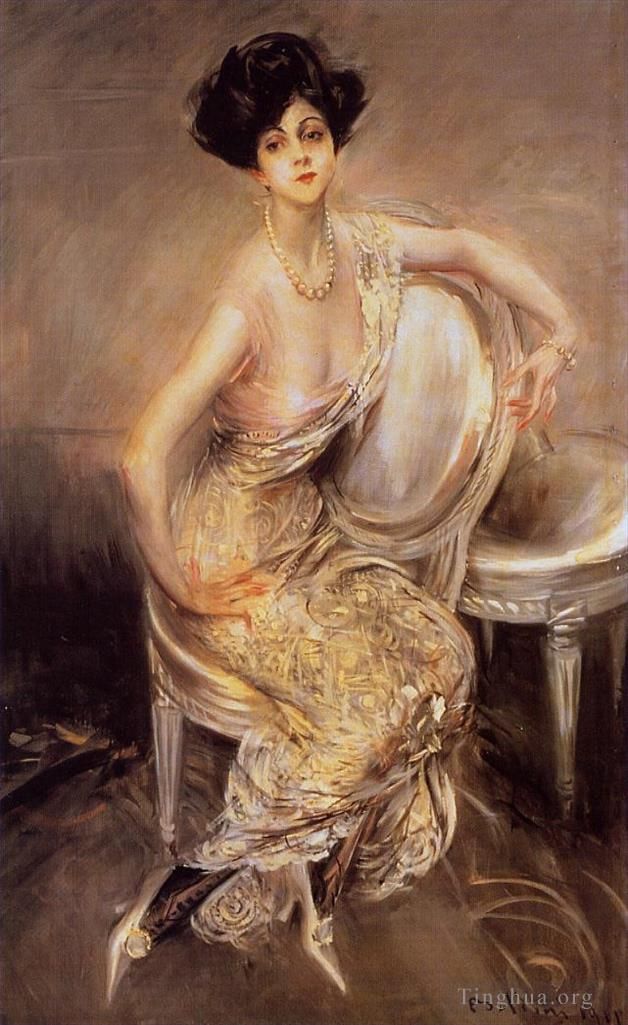 Giovanni Boldini Oil Painting - Portrait of Rita de Acosta Lydig