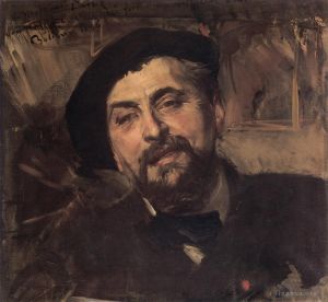 Artist Giovanni Boldini's Work - Portrait of the Artist Ernest Ange Duez