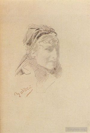 Artist Giovanni Boldini's Work - Portrait Of Sarah Bernhardt