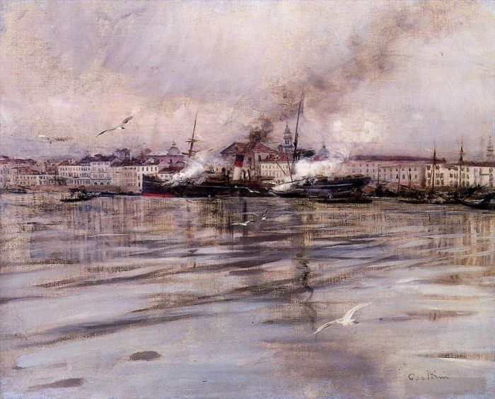 Giovanni Boldini Various Paintings - View of Venice