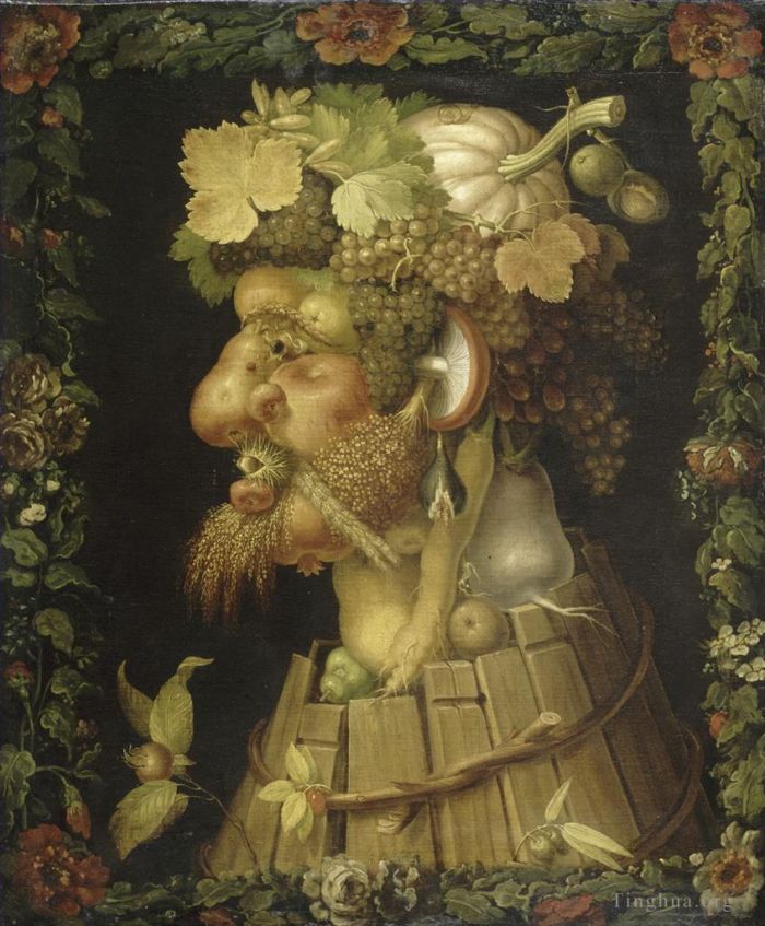 Giuseppe Arcimboldo Oil Painting - Autumn 1573