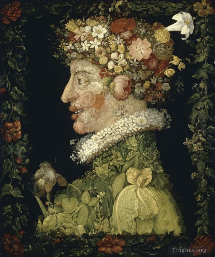 Giuseppe Arcimboldo Oil Painting - Spring 1573
