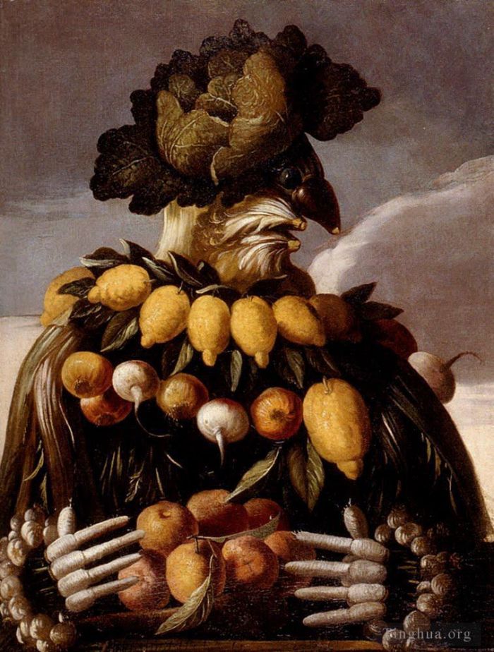 Giuseppe Arcimboldo Oil Painting - Man of fruits
