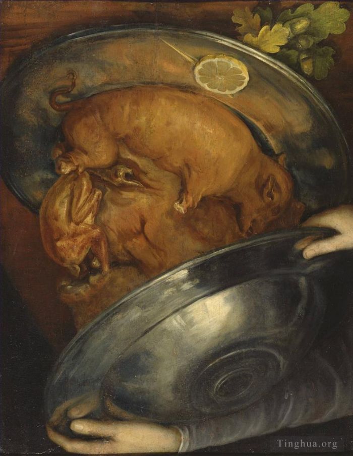 Giuseppe Arcimboldo Oil Painting - Man of pig