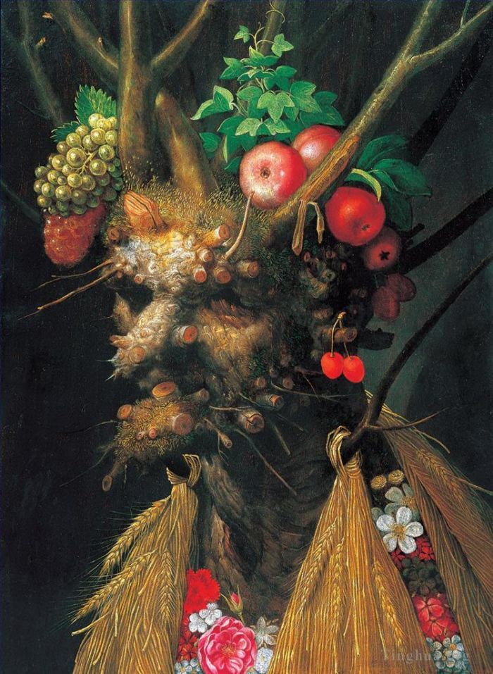 Giuseppe Arcimboldo Oil Painting - Man of plants