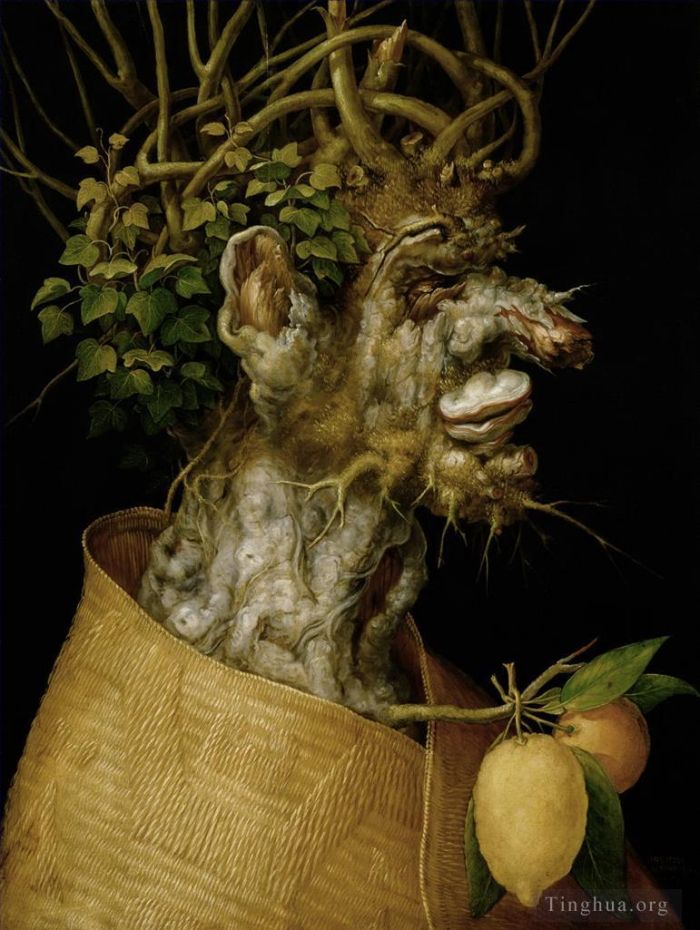 Giuseppe Arcimboldo Oil Painting - Man of tree