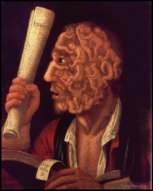 Artist Giuseppe Arcimboldo's Work - Portrait of adam 1578